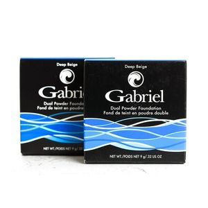 2-pack Gabriel Dual Powder Foundation - Deep Beige